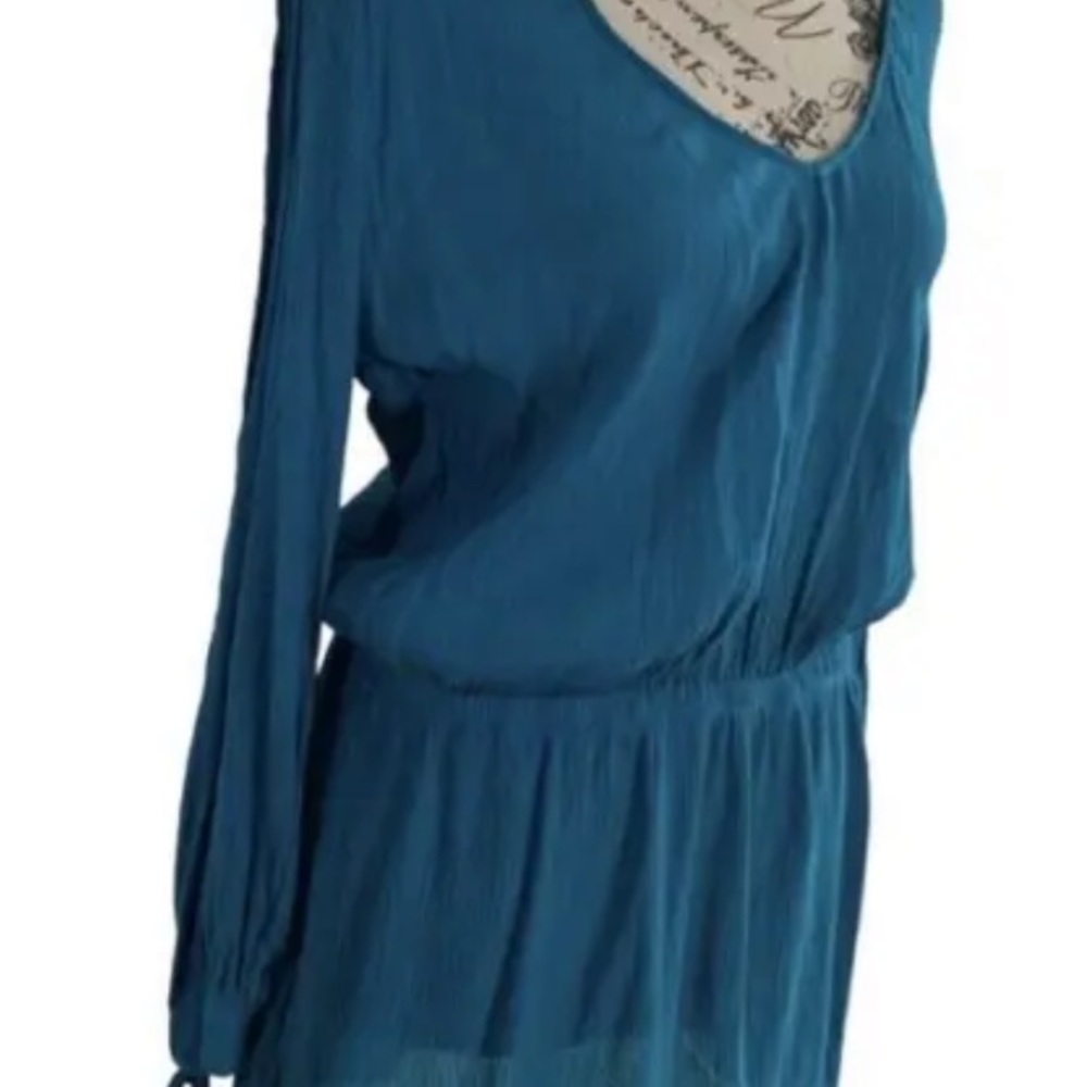 Soluna Solaris tunic teal split-sleeve swimsuit cover up - Picture 4 of 11